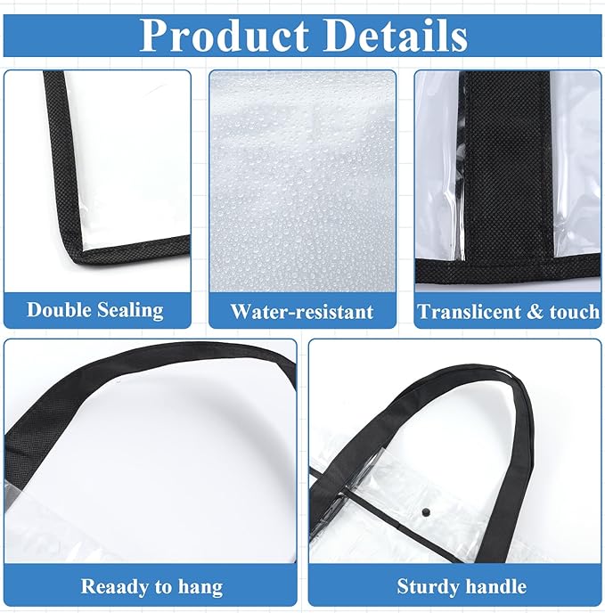 3 Pack Large Poster Storage Bag, 25.6" x 31.5" Bulletin Board Holder, Art PVC Folder with Pocket, Art Portfolio Case PVC Arts Portfolio Container for Teacher Organization Paper Teen, Black