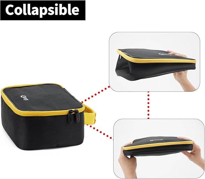 Tire Inflator Bag Compatible with NOCO AIR10/AIR15/AIR20, Carrying Case Storage Holder Organizer for Portable Air Compressor Pump