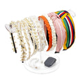 Bigfety Acrylic Headband Holder Organizer, Hair Hoop Display Stand, Clear Hairband Rack for Storage, 1 Pack