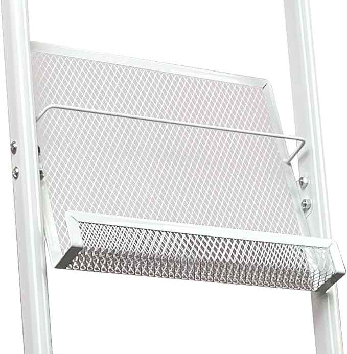 TONGMO Floor-standing 3-Layer Magazine Rack, Brochure Display Stand, made of high-hardness metal, suitable for Exhibitions, Offices, and any organization requiring information display. (3F-White)