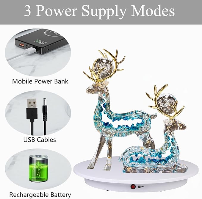 JAYEGT Motorized Rotating Display Stand，350Lbs Load ，360 Degree Electric Rotating Turntable for Photography Products Display，Live Show,Remote Control +5 Colors Backgrounds (White/23.6Inch /Rechargeable)