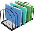 Simple Trending 9 Section Metal File Sorter Organizer for Desk Home Office, Black