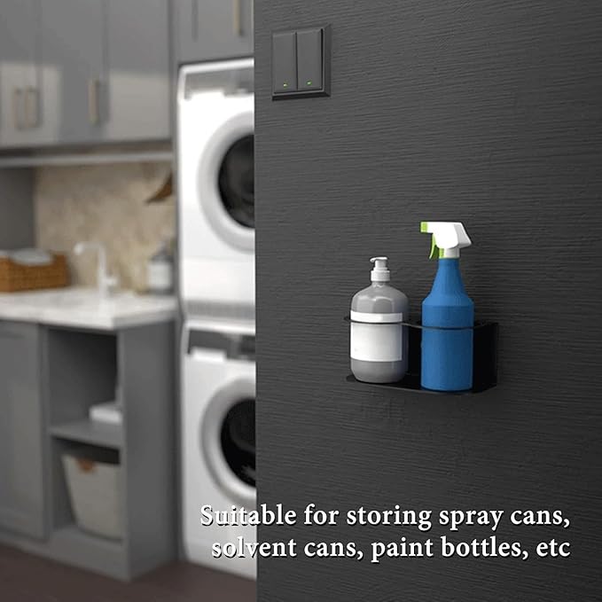 2PCS Spray Can Holder Multifunctional Metal Wall Mount Paint Bottle Rack Organizer for Home Garage Work Area
