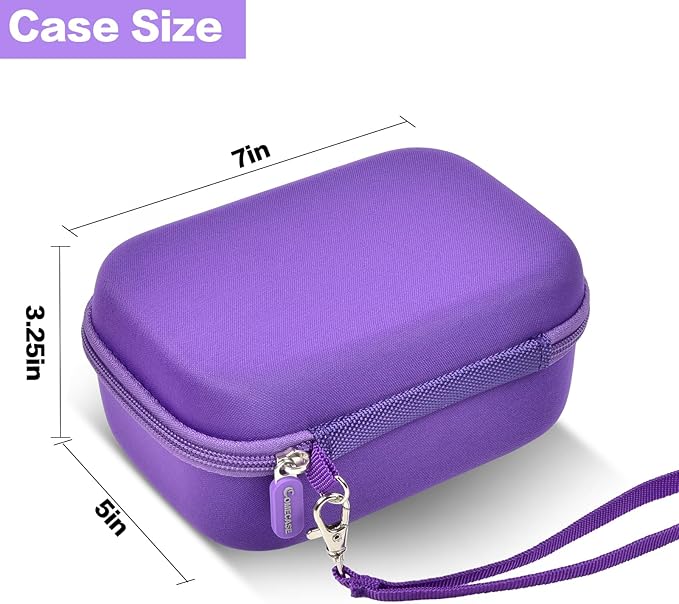 Comecase USB Flash Drive Case, Thumb Drive, Memory Card SD SDXC SDHC Card Holder Organizer, Electronic Accessories Storage Bag for SanDisk/SamData/Samsung/TOPESEL/PNY (Purple, Large)