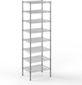 18" Deep x 24" Wide x 74" Height Wire Shelving Kit | 8-Tier | NSF Commercial Storage Rack Unit