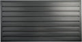 HANDIWALL (BLACK) PVC Slatwall Garage Wall Organizer, 4x2ft Heavy Duty Framed Slatwall Panel Storage Kit, Wall Mount Organizing Storage System For Slatwall Accessories