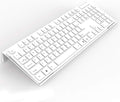Acrylic Tilted Computer Keyboard Stand for Ergonomic Typing, Keyboard Tray Holder with Silicone Non-Slip Case, White
