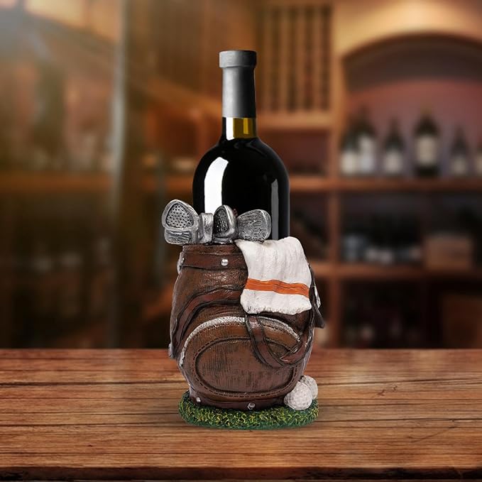 Golf Bag Wine Bottle Holder Decorative Bar Decor Single Bottle Holder
