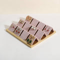 GemeShou Golden coated earring display stand for selling, velvet stud earring holder for jewelry display, Jewlery earring storage organizer tray, studs holder jewelry organizer【Earring holder-Pink】