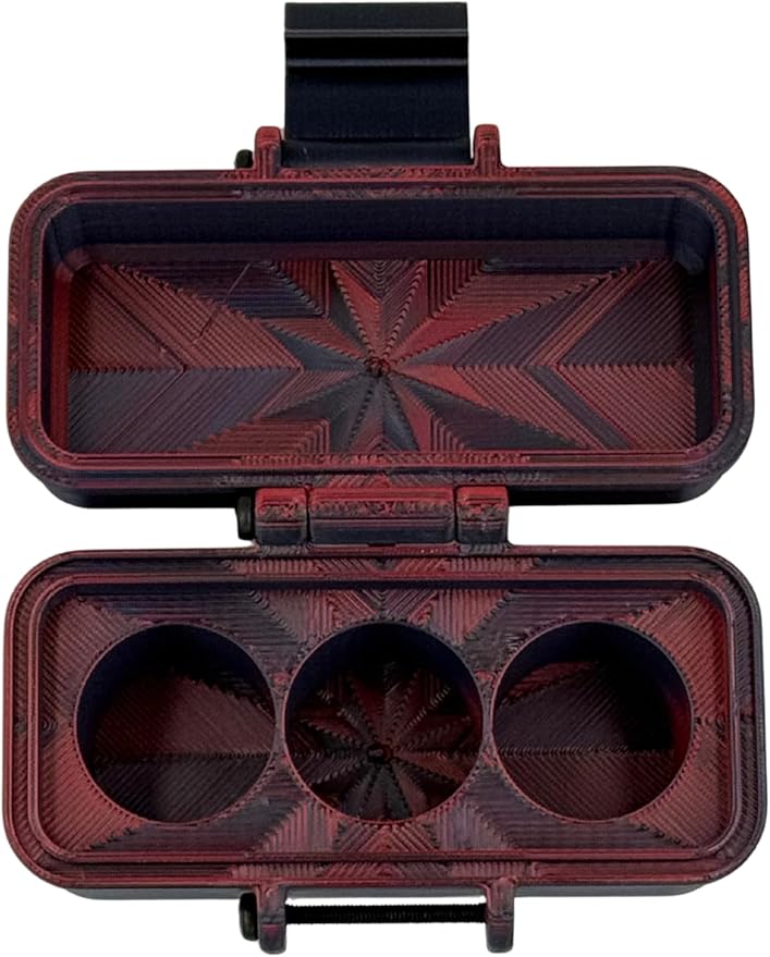 3D Printed Essential Oils Storage Case Compatible with Young Living 5ml Essential Oils - 5ml Bottle Storage Box with 3 Slots - Essential Oil Carrying Case, 16mm Max Diameter, 35mm Max Height