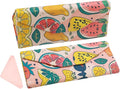 Foldable Glasses Case, Magnetic PU Leahter Sunglasses Case, Cute Hard Shell Folding Eyeglass Cases for Women Kids