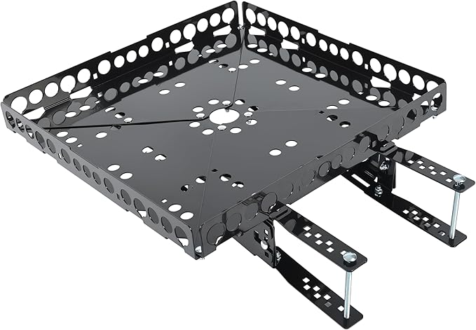 Kojem RV Bumper-Mounted Generator Cargo Carrier for Campers Trailers RV Rear Luggage Basket Rack Tray Kit Assembly Weighs 15 Pounds and Carries 200 Pound-Feet