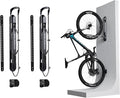 Steadyrack Bike Rack for Mountain Bikes - The Original Wall Mounted Vertical Bike Storage - Fits Wide Tires - Space Saving Pivot Design - Heavy-Duty Steel Rack for Indoor Garage, Apartment or Home Use