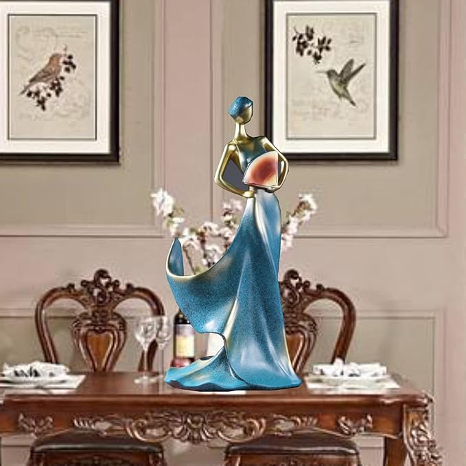 Wine Rack, Wine Bottle Holder Decorative, Lady Wine Holder, Single Wine Holder Stand, Wine Racks Countertop for Kitchen Home Bar Tabletop Decor