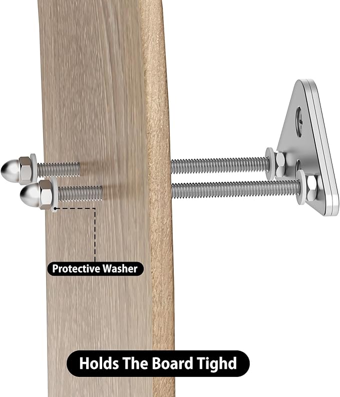 Skateboard Wall Mount Display(10 Packs),Aluminum Skateboard Hanger with Two Screw Holes,Skateboard Deck Storage for Home Decor, Skateboard Display Decor