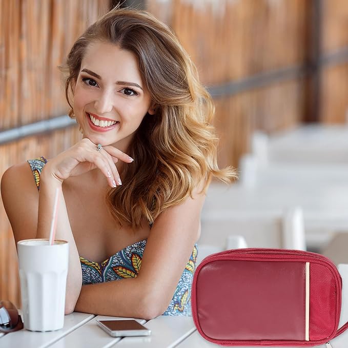 Travel Cord Organizer Pouch Accessories Storage Case for Charger Cables Earphones with Smooth Zip Closure Compact Travel Tech Essential for Women