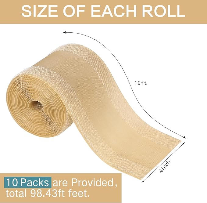 WILLBOND Carpet Cord Cover Cable Protector Floor Cover Cable Protector Management Only for Commercial Office Carpet(98.43 ft,Khaki)