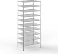 24" Deep x 36" Wide x 86" Height Wire Shelving Kit | 10-Tier | NSF Commercial Storage Rack Unit