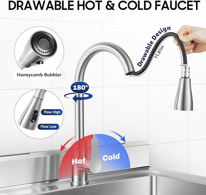 Freestanding Commercial Utility Sink, 47.2 * 23.6 * 31.5in Industrial Kitchen Sink Unit with Faucet, 2-Tier Storage Shelf, Outdoor Freestanding Single Bowl Sink for Garage, Restaurant