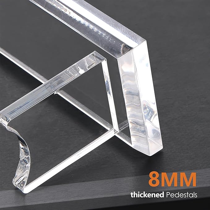SANRUI Acrylic Pen Holder Display Stand, Shop Fountain Pencil Makeup Brush Rack, Ballpoint Pen Showholder, Paintbrush Drying Rack Organizer Desk for Home School Office Or Store Use