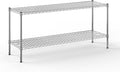 18" Deep x 60" Wide x 27" Height Wire Shelving Kit | 2-Tier | NSF Commercial Storage Rack Unit