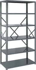 Quantum Storage Systems 75-1836-6 IRONMAN Solid Heavy Duty 6 Shelves 75" H x 36" W x 18" D
