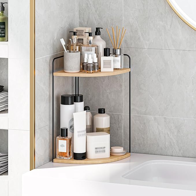 Bathroom Counter Organizer,Countertop Organizer,Vanity Organizers,Bathroom Storage,Bathrooms Sink Organizers,Counter Shelf,Corner Counter,Corner Shelves
