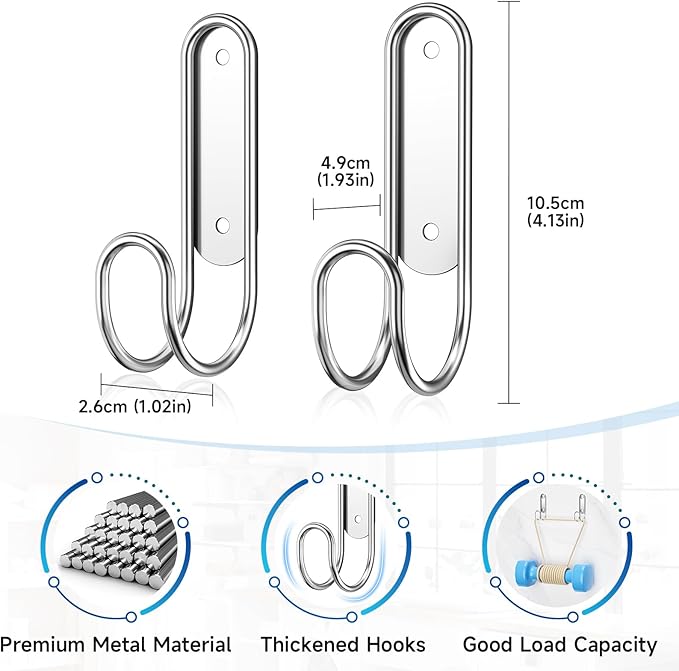 Ironing Board Holder Wall Mount, Durable Ironing Board Holder Stainless Steel, Space Saving Iron Board Hook for Wall Heavy Duty, for Laundry Room Livingroom Bathroom Small(Y or T Leg)