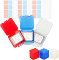 Kiorafoto 24 PCS Multi-Color Clear Plastic SD Card Case Holder for 24 SD SDXC SDHC Cards, Transparent Standard Memory Card Case Jewelery Box Storage Organizer with Labels