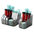 Black Makeup Organizer, Makeup Brush Holder 8 Cups for Vanity, Bathroom Countertop Organizer, Dresser Organizer for Cosmetic Display, Skincare Cups, Perfume Stand, Toiletry