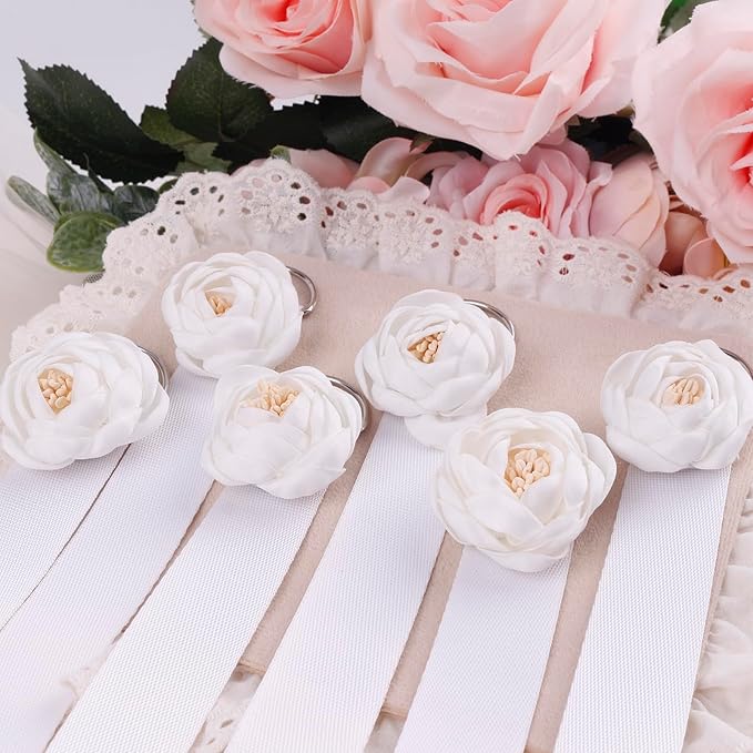 6PCS Bow Holder Hair Bow Organizer,Baby Decorative Hair Accessories Organizer,Flower Hair Clips Storage Bow Holder for Girls Hair Bows,Room Nursery Wall Hanging Decors (hua-6-B) (hua-6-B) (hua-6-B)