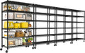 PrimeZone 6 Tier Wire Shelving with Wheels 79''H 1500lbs Storage Shelves NSF Certified Heavy Duty Steel Metal Shelf Adjustable Rolling Rack Kitchen Garage Closet Pantry Laundry 79''HX36''WX16''D 4Pcs