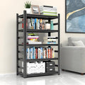 Garage Storage Shelves,5 Tier Shelving Unit, 40 inch Wide, 18” Deep, 78” Tall Organizer Metal Shelf for Basement/Laundry/Pantry Heavy Duty, Adjustable,Easy to Install (5Tier-47"Wx24"Dx72"H with Fence)