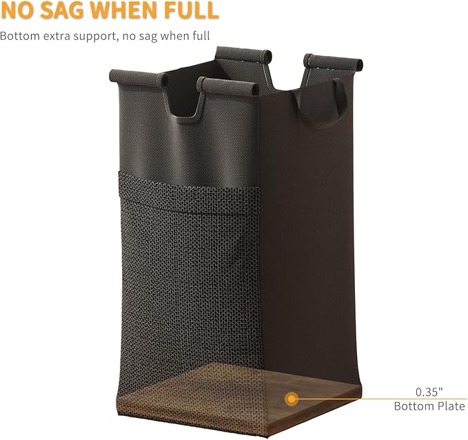 Laundry Basket Double Laundry Hamper with Removable Bags, Fabric Handles, Large Top Shelf and Laundry Bag for Bathroom, Dorm, Laundry Room