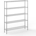 14" Deep x 60" Wide x 74" Height Wire Shelving Kit | 5-Tier | NSF Commercial Storage Rack Unit