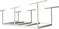 MonsterRax 4x8 Overhead Garage Storage Rack Frame Kit - Hanging Storage Shelves, Ceiling Storage Rack System, Overhead Garage Organizers And Storage, Ceiling Shelving - (White, 18"-33")