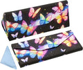 Foldable Glasses Case, Magnetic PU Leahter Sunglasses Case, Cute Hard Shell Folding Eyeglass Cases for Women Kids