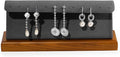 Solid Wood Jewelry Earrings Display Stand Small Jewelry Display for Long Earrings(Grey)