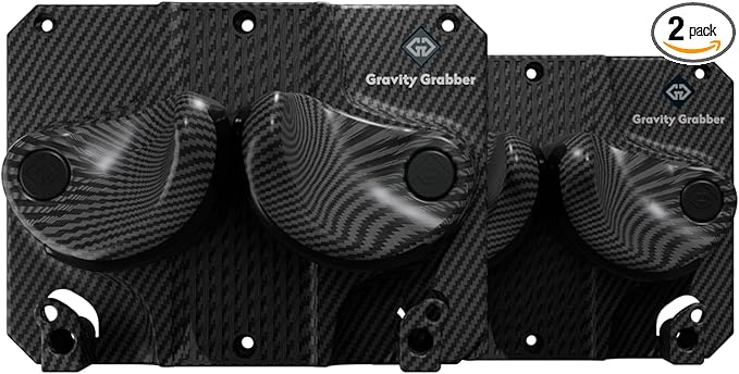 Gravity Grabber - Ultimate Ski & Snowboard Wall Rack | Secure, Non-Slip Storage | Fits Any Ski/Board | Garage Organization | Ski Storage Rack | Snowboard Storage Rack | Winter Gear Organizer | 2 Pck