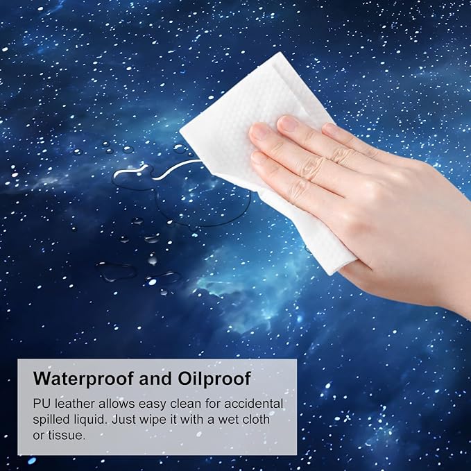 Galaxy Mouse Pad – Large Extended Desk Mat 31.5 x 11.8 in– Deep Space Nebula Starry Sky Design, Non-Slip Base, Waterproof Surface, Oversized Keyboard & Mouse Pad for Gaming or Office