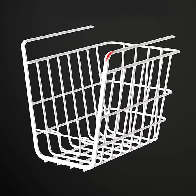 Fdit Metal Wire Rack Hanging Shelf, Under Cabinet Shelf Basket Organizer, Add On Storage Rack with Phone Holder for Kitchen, Pantry, Bathroom