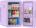 advwin 22L Mini Fridge for Bedroom, 30 Cans Portable Cooler & Warmer Compact Refrigerators with AC/DC Power for Skin Care, Beverage, Cosmetics, Food, Drinks, Office Desk Dorm Room