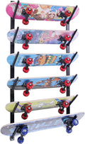 Skateboard Wall Mount, Skate Board Wall Display Hanger Rack, Snowboard Wall Mount Ski Holder,Deck Wall Longboard Rack Storage(6-layers)