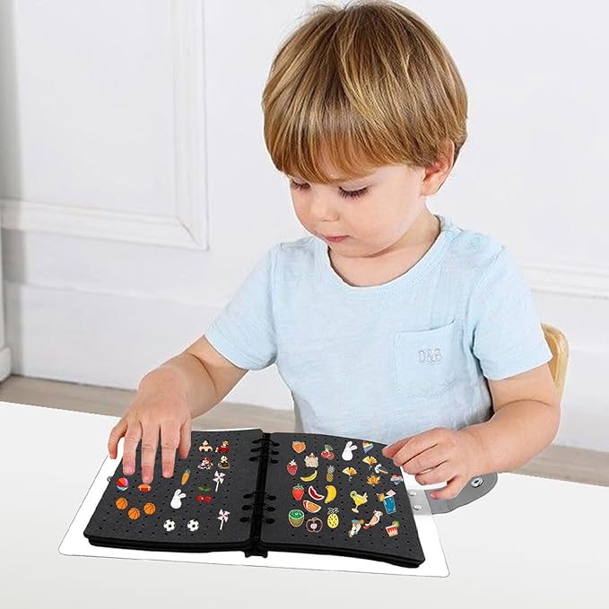 Enamel Pin Display Book with 8 Pages, Portable Pin Trading Book Clear PVC Cover Pin Organizer Pin Collection Display for Pins, Brooches, Badges Storage and Presentation