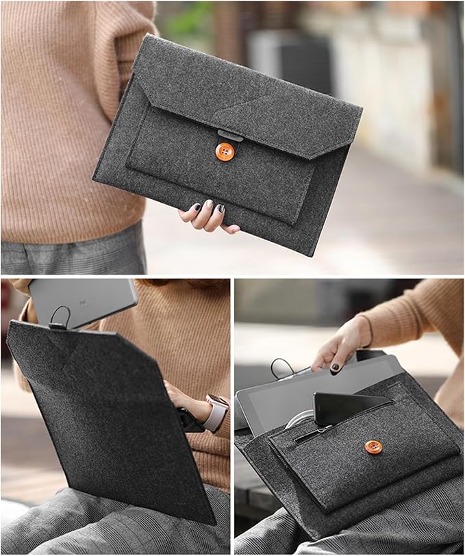 Laptop Sleeve Protective Case 11inch/13inch/15inch Shock Storage Bag for Business Travel Meeting