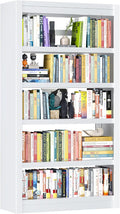 Bookshelf, 5-Tier Sturdy Bookcase, Adjustable Book Shelf, Large Capacity per Shelf, Modern Book Shelf for Living Room, Home Office, Garage, Ideal for Home Organization & Stylish Upgrades
