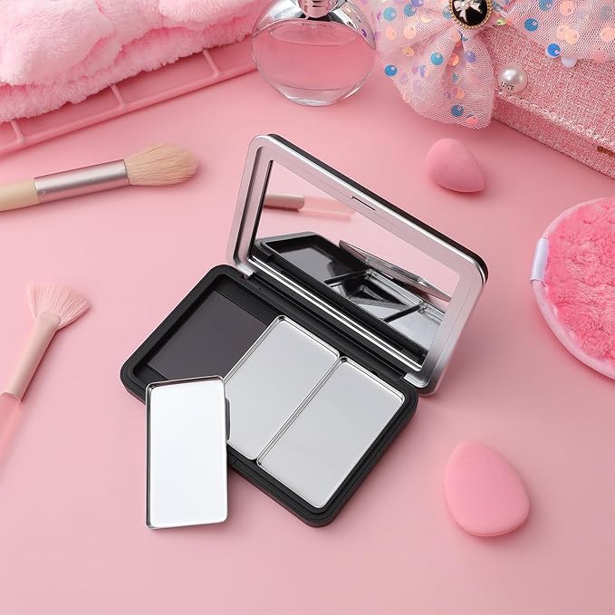 Luxshiny Empty Eyeshadow Palette: Refillable Magnetic Makeup Palette with Mirror for Eyeshadow Powder Blush Lipstick Highlight - Compact Travel Size