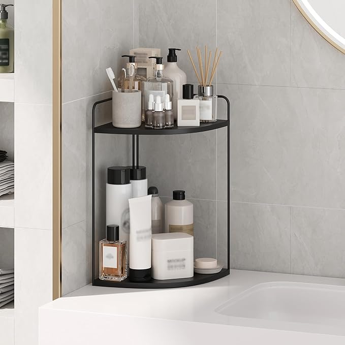 Bathroom Counter Organizer,Countertop Organizer,Vanity Organizers,Bathroom Storage,Bathrooms Sink Organizers,Counter Shelf,Corner Counter,Corner Shelves