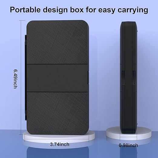 iPLYGAM Switch Game Case for Nintendo Switch 2/Switch/OLED/Lite with 48 Slots and 80 Memory Micro SD Card Storage, Portable Travel Switch Game Holder Organizer, Game Card Protective for Festival Gift