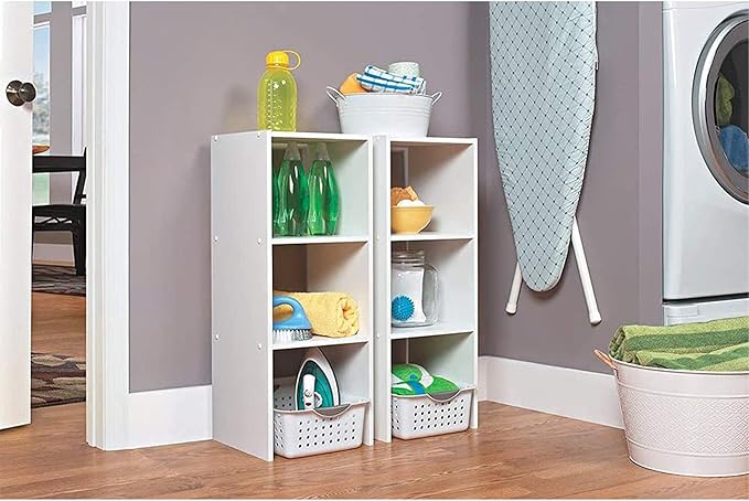 ClosetMaid Vertical Cube Organizer, White (3 Pack)